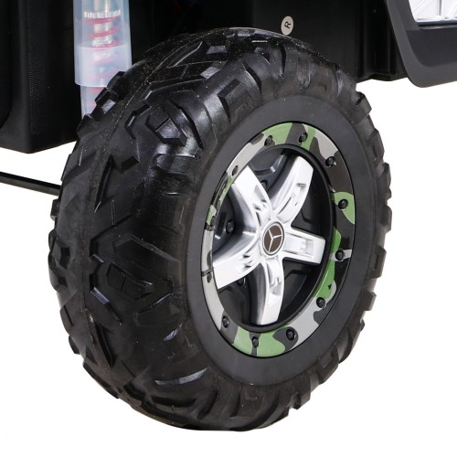 Mercedes Benz Unimog pre deti Lakovaný Moro + Pohon 4x4 + Diaľkové ovládanie + Batožinový priestor + Pomalý štart + Rádio MP3 +