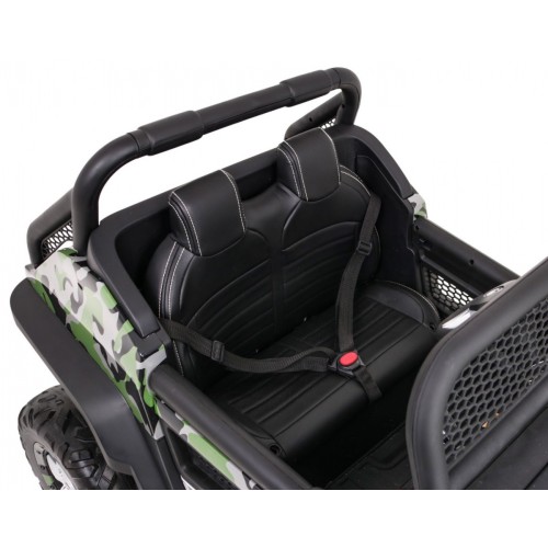 Mercedes Benz Unimog pre deti Lakovaný Moro + Pohon 4x4 + Diaľkové ovládanie + Batožinový priestor + Pomalý štart + Rádio MP3 +