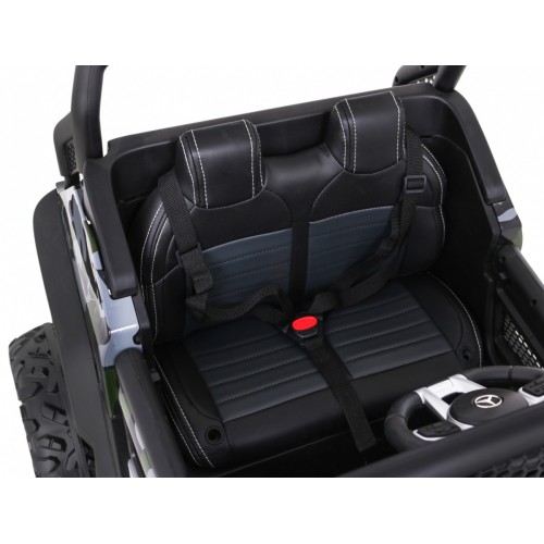 Mercedes Benz Unimog pre deti Lakovaný Moro + Pohon 4x4 + Diaľkové ovládanie + Batožinový priestor + Pomalý štart + MP3 LED