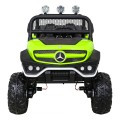 Mercedes Benz Unimog pre deti Zelený + Pohon 4x4 + Diaľkové ovládanie + Batožinový priestor + Pomalý štart + MP3 LED