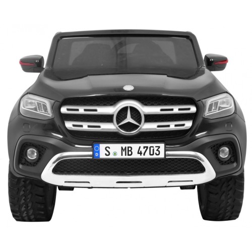 Mercedes Benz X-Class pre deti Čierny + Diaľkové ovládanie + Pohon 4x4 + MP4 + Batožinový priestor + LED + EVA