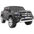 Mercedes Benz X-Class pre deti Čierny + Diaľkové ovládanie + Pohon 4x4 + MP4 + Batožinový priestor + LED + EVA