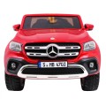 Mercedes Benz X-Class pre deti Lakovaný Červený + Diaľkové ovládanie + Pohon 4x4 + MP4 + Batožinový priestor + EVA
