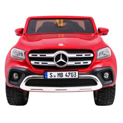 Mercedes Benz X-Class pre deti Lakovaný Červený + Diaľkové ovládanie + Pohon 4x4 + MP4 + Batožinový priestor + EVA