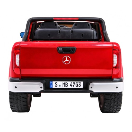 Mercedes Benz X-Class pre deti Lakovaný Červený + Diaľkové ovládanie + Pohon 4x4 + MP4 + Batožinový priestor + EVA