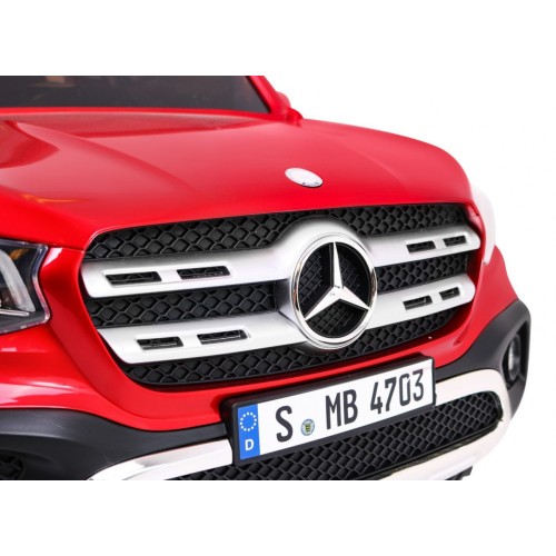 Mercedes Benz X-Class pre deti Lakovaný Červený + Diaľkové ovládanie + Pohon 4x4 + MP4 + Batožinový priestor + EVA