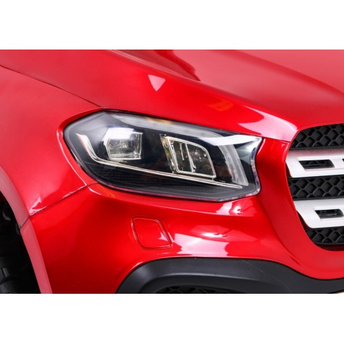 Mercedes Benz X-Class pre deti Lakovaný Červený + Diaľkové ovládanie + Pohon 4x4 + MP4 + Batožinový priestor + EVA