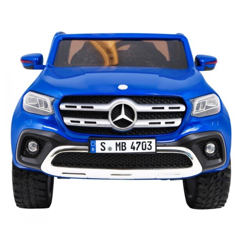 Mercedes Benz X-Class pre deti Lakovaný Modrý + Diaľkové ovládanie + Pohon 4x4 + MP4 + Batožinový priestor + EVA