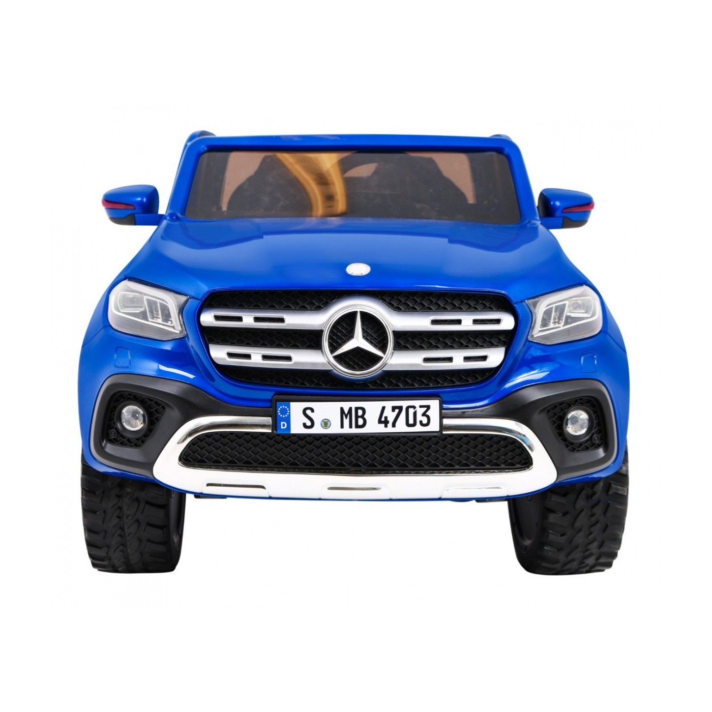 Mercedes Benz X-Class pre deti Lakovaný Modrý + Diaľkové ovládanie + Pohon 4x4 + MP4 + Batožinový priestor + EVA