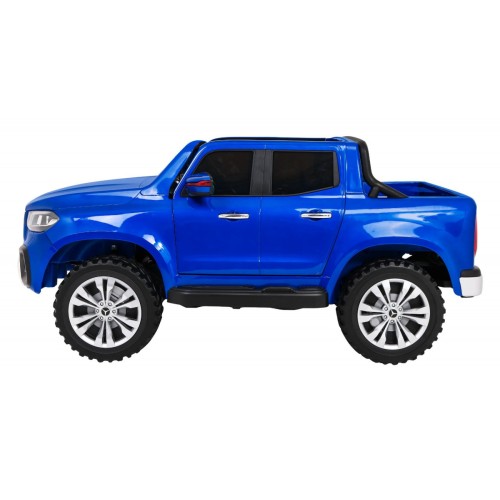 Mercedes Benz X-Class pre deti Lakovaný Modrý + Diaľkové ovládanie + Pohon 4x4 + MP4 + Batožinový priestor + EVA