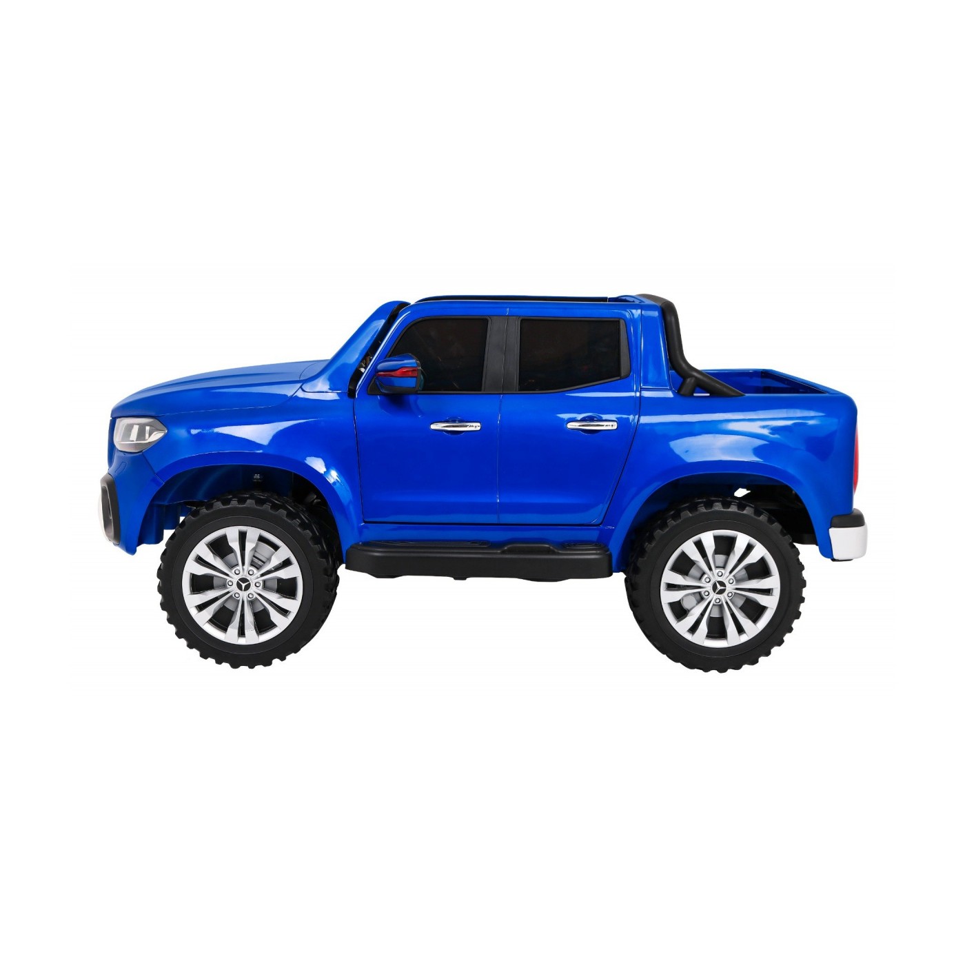 Mercedes Benz X-Class pre deti Lakovaný Modrý + Diaľkové ovládanie + Pohon 4x4 + MP4 + Batožinový priestor + EVA