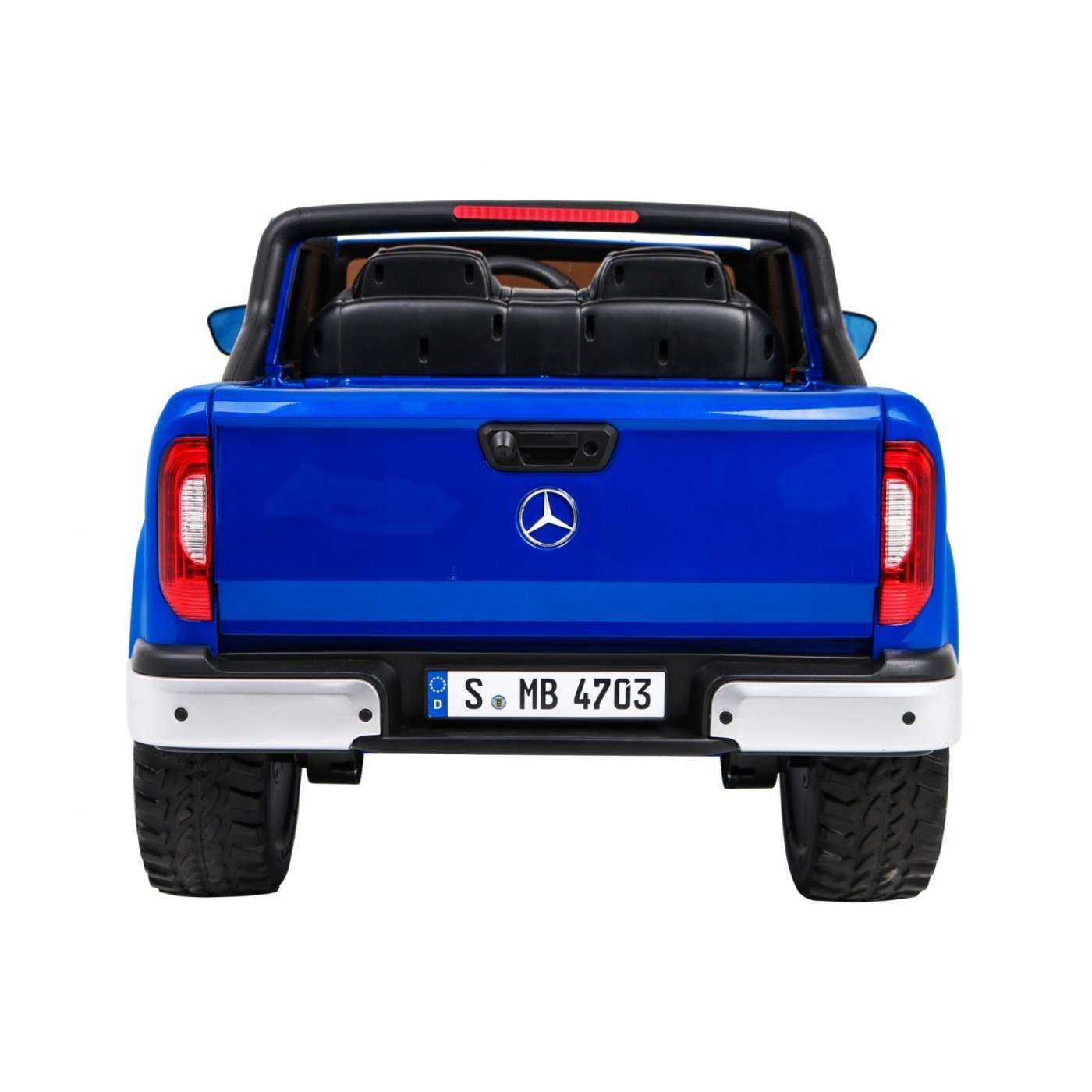 Mercedes Benz X-Class pre deti Lakovaný Modrý + Diaľkové ovládanie + Pohon 4x4 + MP4 + Batožinový priestor + EVA