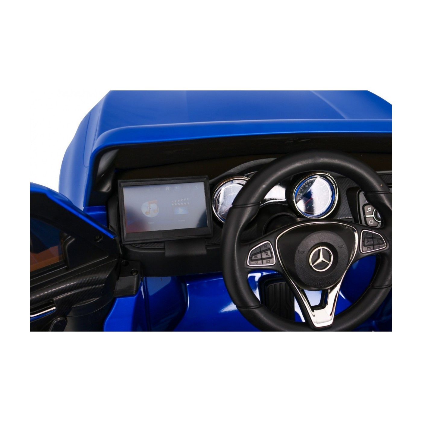 Mercedes Benz X-Class pre deti Lakovaný Modrý + Diaľkové ovládanie + Pohon 4x4 + MP4 + Batožinový priestor + EVA