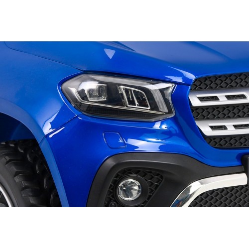 Mercedes Benz X-Class pre deti Lakovaný Modrý + Diaľkové ovládanie + Pohon 4x4 + MP4 + Batožinový priestor + EVA