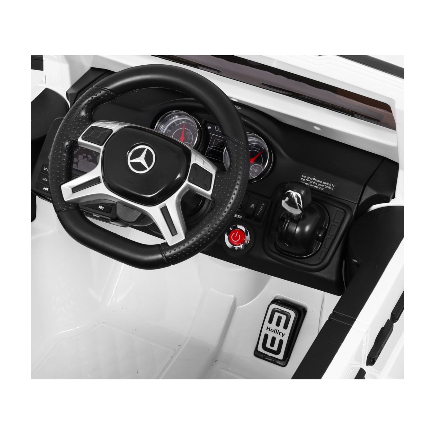 Auto Mercedes G63 6x6 pre deti Biely + 2 Plynové pedály + Nastaviteľné sedadlo + Audio LED + Batožinový priestor + Kufor pre rod