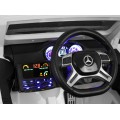 Auto Mercedes G63 6x6 pre deti Biely + 2 Plynové pedály + Nastaviteľné sedadlo + Audio LED + Batožinový priestor + Kufor pre rod