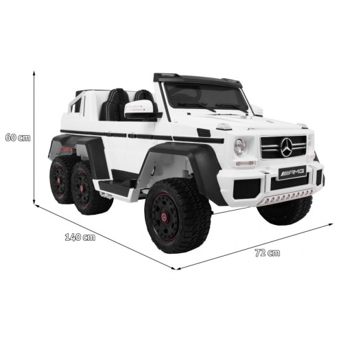 Vozidlo Mercedes G63 6x6 Biely MP4