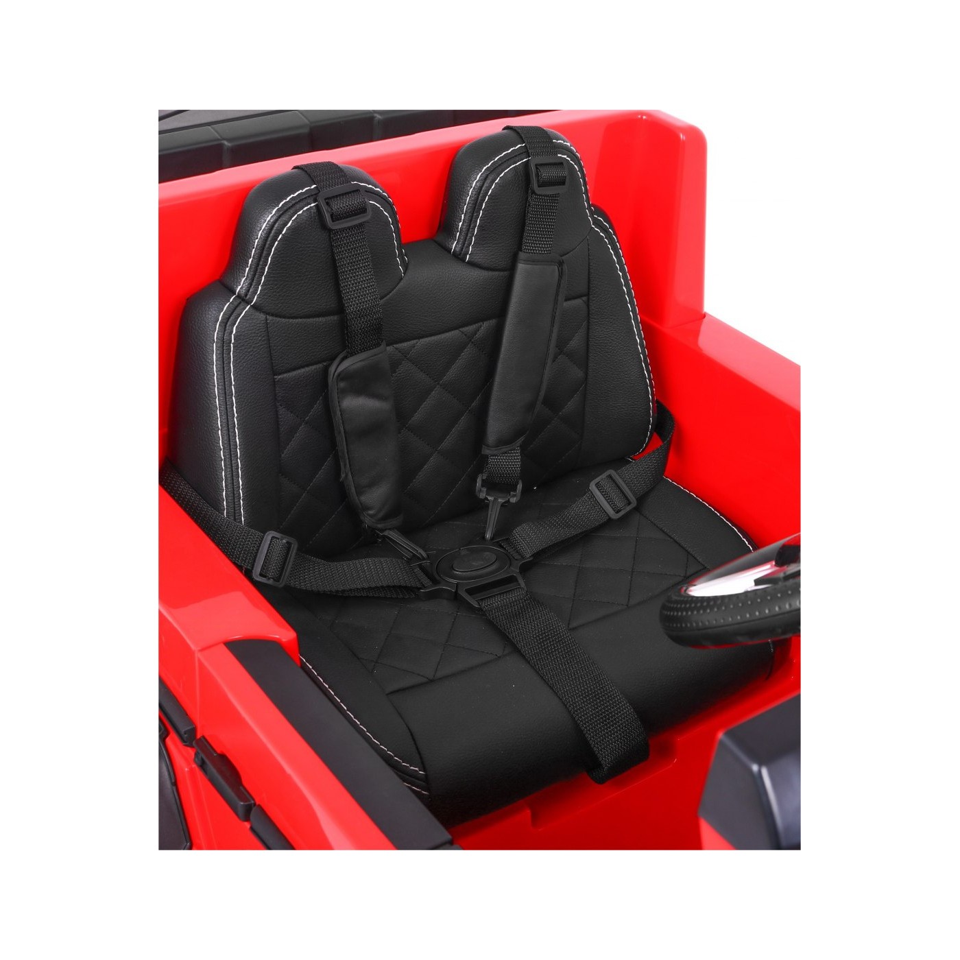 Auto Mercedes G63 6x6 pre deti Červený + 2 Plynové pedály + Nastaviteľné sedadlo + Audio LED + Batožinový priestor + Kufor pre r