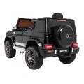 Mercedes AMG G63 pre deti Lakovaný Čierny + Diaľkové ovládanie + MP3 LED + Pomalý štart + EVA + Pásy