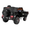 Mercedes AMG G63 pre deti Lakovaný Čierny + Diaľkové ovládanie + MP3 LED + Pomalý štart + EVA + Pásy