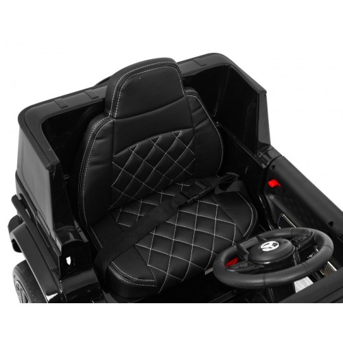 Mercedes AMG G63 pre deti Lakovaný Čierny + Diaľkové ovládanie + MP3 LED + Pomalý štart + EVA + Pásy