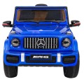 Mercedes AMG G63 pre deti Lakovaný Modrý + Diaľkové ovládanie + MP3 LED + Pomalý štart + EVA + Pásy