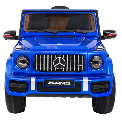 Mercedes AMG G63 pre deti Lakovaný Modrý + Diaľkové ovládanie + MP3 LED + Pomalý štart + EVA + Pásy