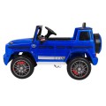 Mercedes AMG G63 pre deti Lakovaný Modrý + Diaľkové ovládanie + MP3 LED + Pomalý štart + EVA + Pásy