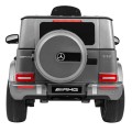 Mercedes AMG G63 pre deti Lakovaný Strieborný + Diaľkové ovládanie + MP3 LED + Pomalý štart + EVA + Pásy