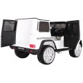 Auto na batériu Mercedes AMG G65 pre deti Biely + Lakovaný + Batožinový priestor + Svetlá Zvuky