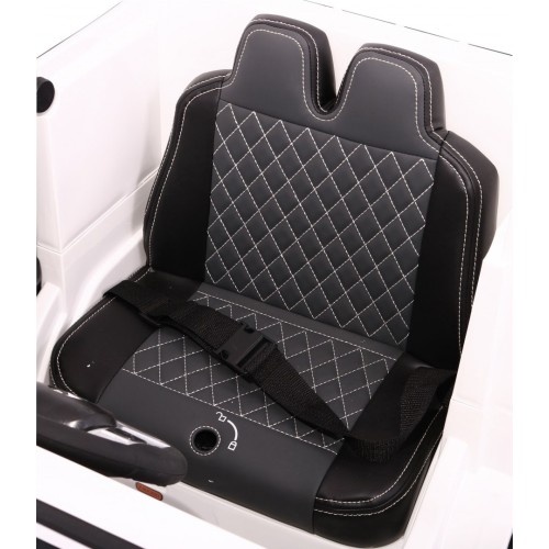 Auto na batériu Mercedes AMG G65 pre deti Biely + Lakovaný + Batožinový priestor + Svetlá Zvuky