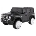 Auto na batériu Mercedes AMG G65 pre deti Čierny + Lakovaný + Batožinový priestor + Svetlá Zvuky