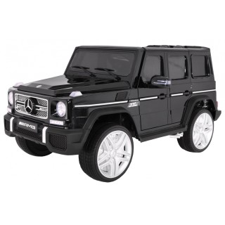 Auto na batériu Mercedes AMG G65 pre deti Čierny + Lakovaný + Batožinový priestor + Svetlá Zvuky
