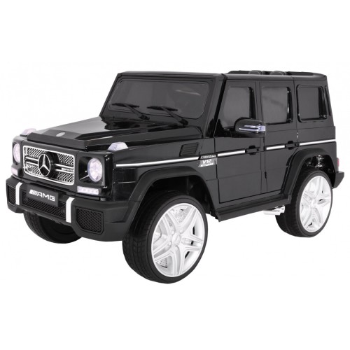Auto na batériu Mercedes AMG G65 pre deti Čierny + Lakovaný + Batožinový priestor + Svetlá Zvuky