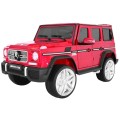 Auto na batériu Mercedes AMG G65 pre deti Červený + Lakovaný + Batožinový priestor + Svetlá Zvuky