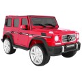 Auto na batériu Mercedes AMG G65 pre deti Červený + Lakovaný + Batožinový priestor + Svetlá Zvuky