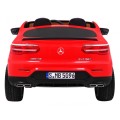 Auto Mercedes GLC 63S pre deti Červený + Pohon 4x4 + MP4 + LED + Ekokoža + Pomalý štart + EVA