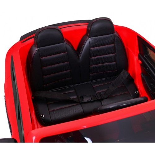 Auto Mercedes GLC 63S pre deti Červený + Pohon 4x4 + MP4 + LED + Ekokoža + Pomalý štart + EVA