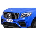 Auto Mercedes GLC 63S pre deti Modrý + Pohon 4x4 + MP4 + LED + Ekokoža + Pomalý štart + EVA