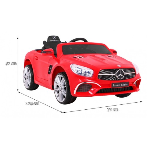 Vozidlo Mercedes SL400 Červený