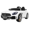 Mercedes-Benz GT R pre deti Lakovaný Biely + Pohon 4x4 + Vetráčik + Diaľkové ovládanie + EVA + MP3 LED