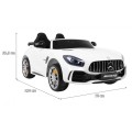 Mercedes-Benz GT R pre deti Lakovaný Biely + Pohon 4x4 + Vetráčik + Diaľkové ovládanie + EVA + MP3 LED