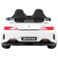 Mercedes-Benz GT R pre deti Lakovaný Biely + Pohon 4x4 + Vetráčik + Diaľkové ovládanie + EVA + MP3 LED