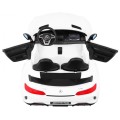Mercedes-Benz GT R pre deti Lakovaný Biely + Pohon 4x4 + Vetráčik + Diaľkové ovládanie + EVA + MP3 LED