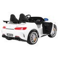 Mercedes-Benz GT R pre deti Lakovaný Biely + Pohon 4x4 + Vetráčik + Diaľkové ovládanie + EVA + MP3 LED