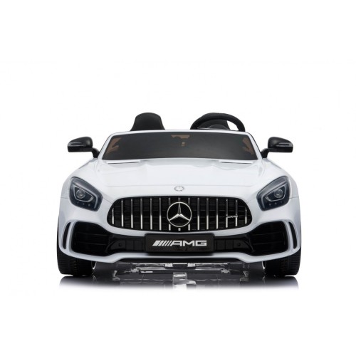 Mercedes-Benz GT R pre deti Lakovaný Biely + Pohon 4x4 + Vetráčik + Diaľkové ovládanie + EVA + MP3 LED