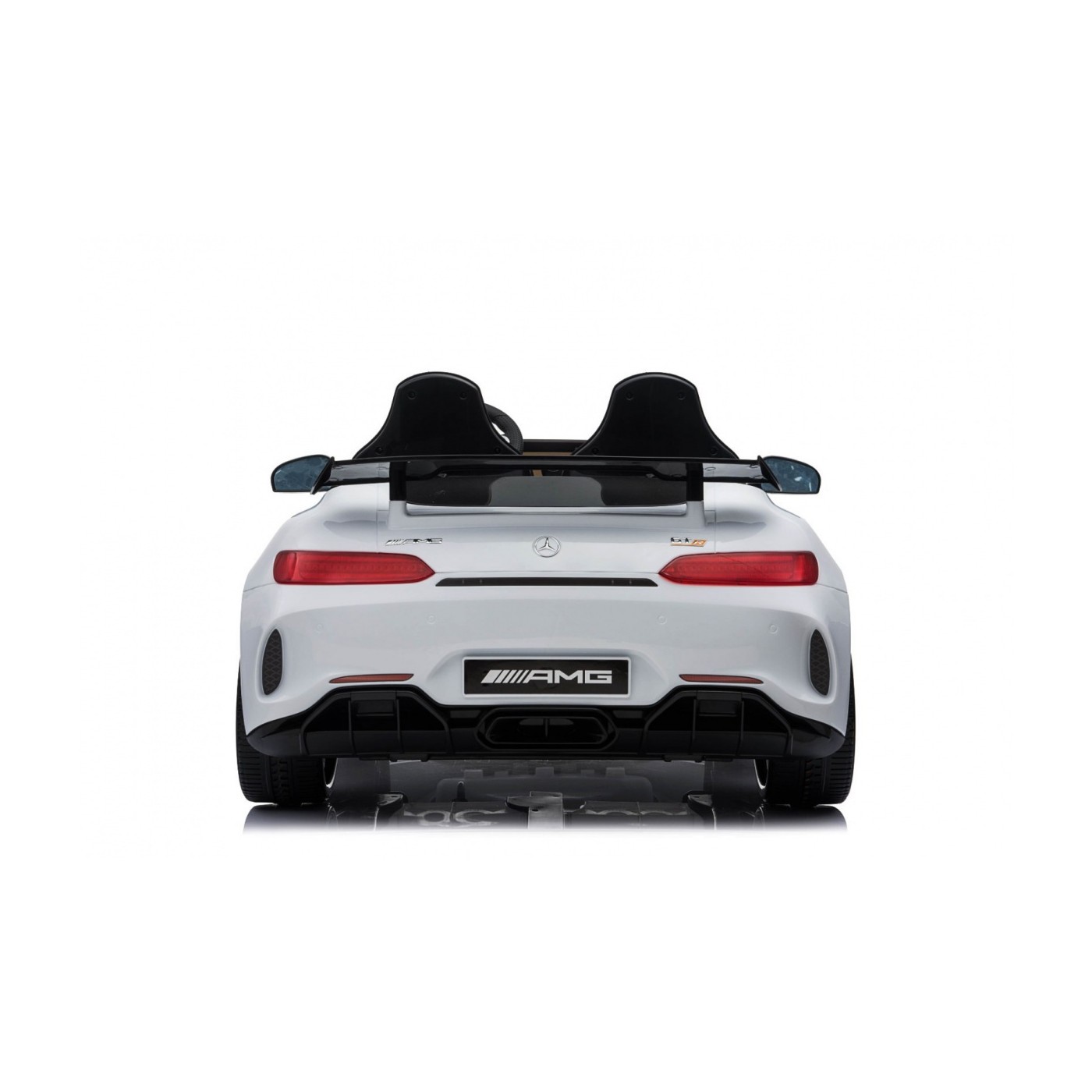 Mercedes-Benz GT R pre deti Lakovaný Biely + Pohon 4x4 + Vetráčik + Diaľkové ovládanie + EVA + MP3 LED