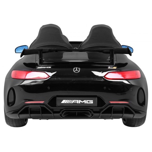 Mercedes-Benz GT R pre deti Lakovaný Čierny + Pohon 4x4 + Vetráčik + Diaľkové ovládanie + EVA + MP3 LED