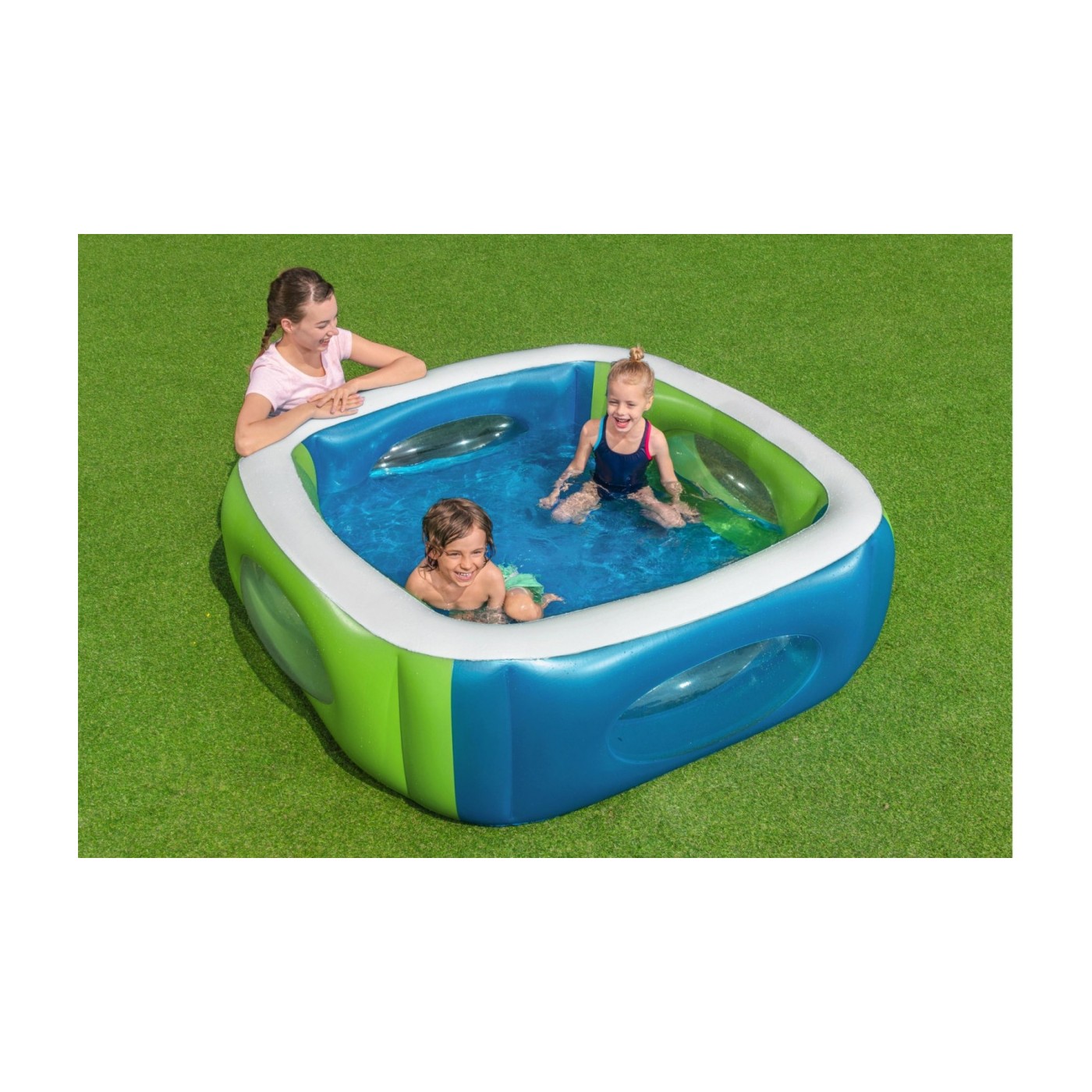 Nafukovací Bazén pre deti s Výhľadovými oknami 168x168x56 BESTWAY