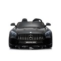 Mercedes-Benz GT R pre deti Lakovaný Čierny + Pohon 4x4 + Vetráčik + Diaľkové ovládanie + EVA + MP3 LED
